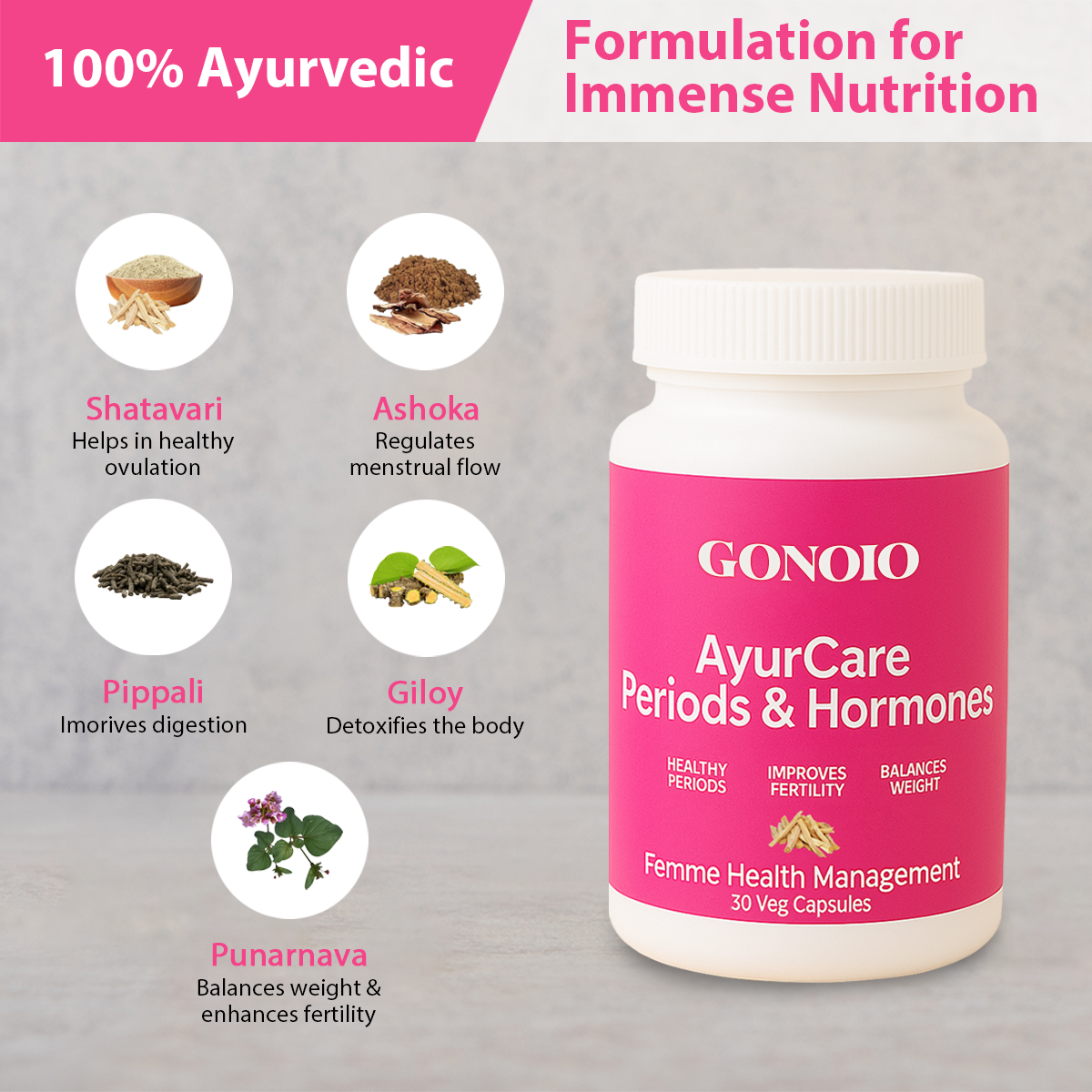 GONOIO™ AyurCare Periods & Hormones