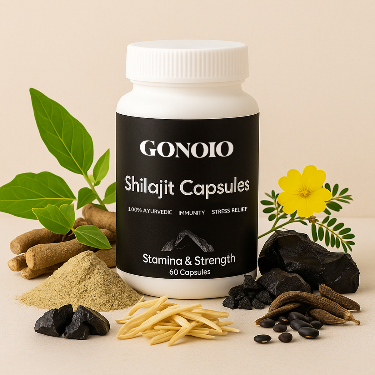 GONOIO™ 100% Ayurvedic Shilajit Capsule